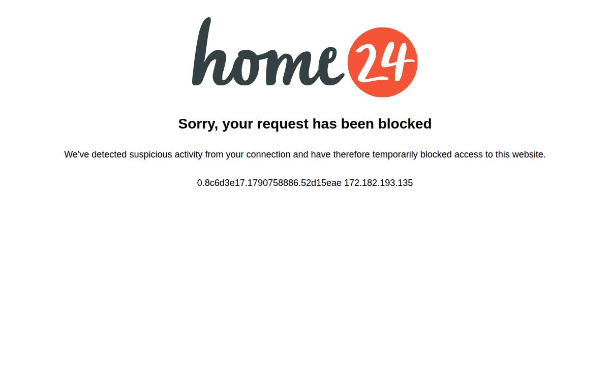 Home24 website preview