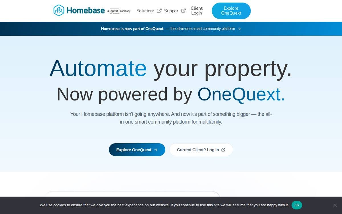 Homebase website preview