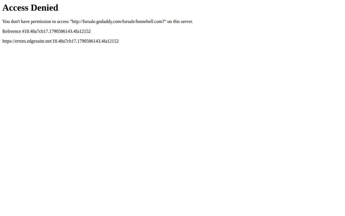 Homebell website preview