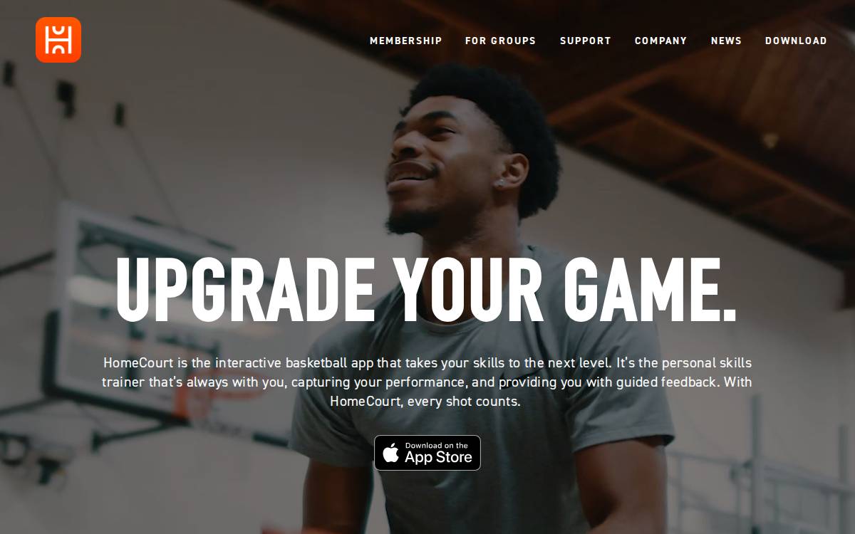 Homecourt website preview