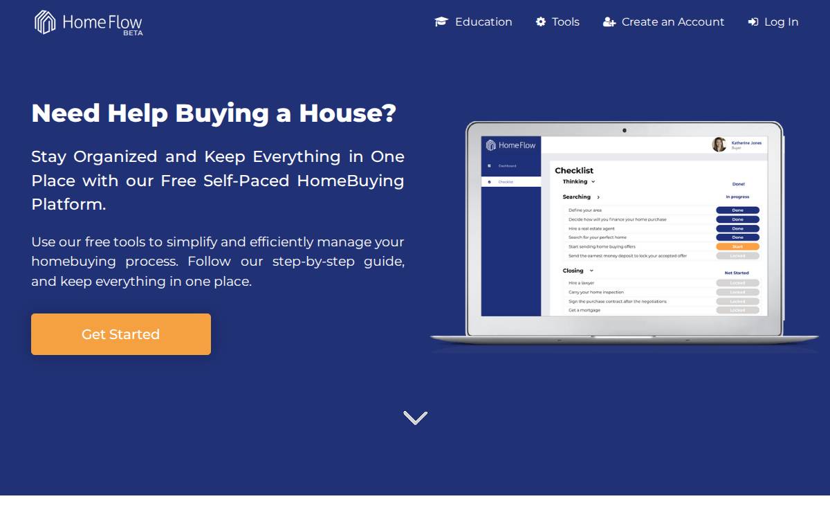 HomeFlow website preview