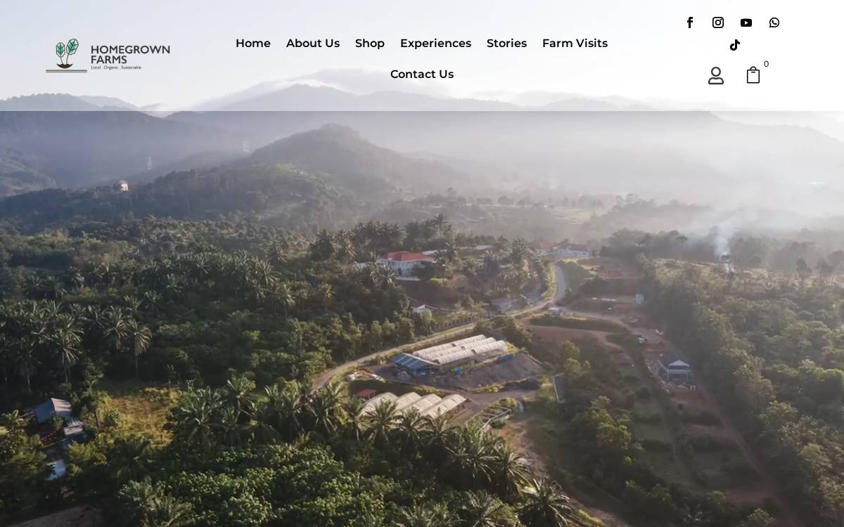 Homegrown Farms website preview