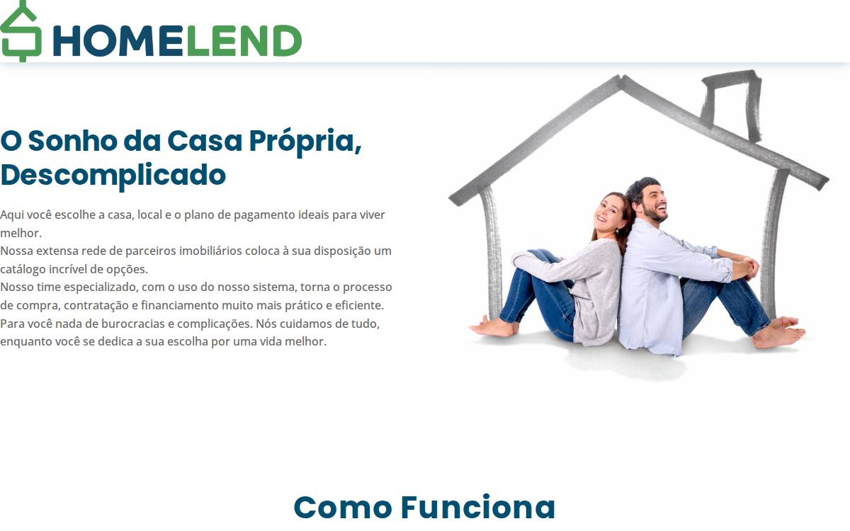 Homelend website preview