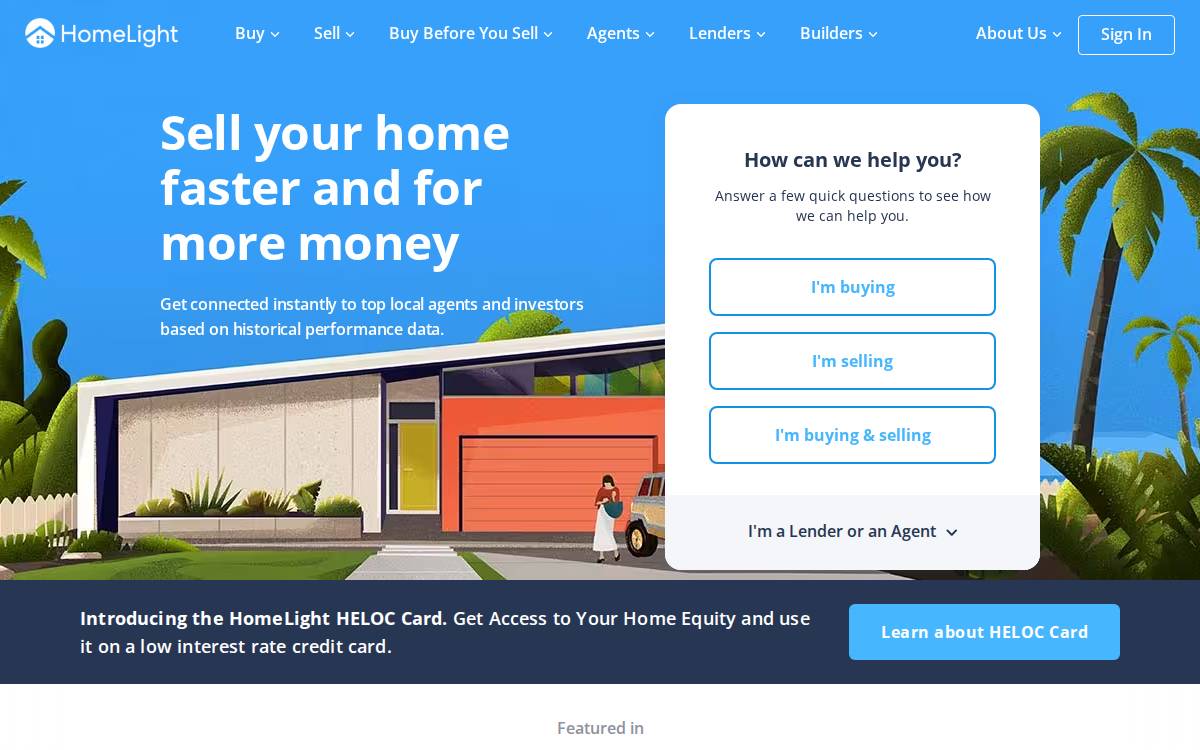 HomeLight website preview