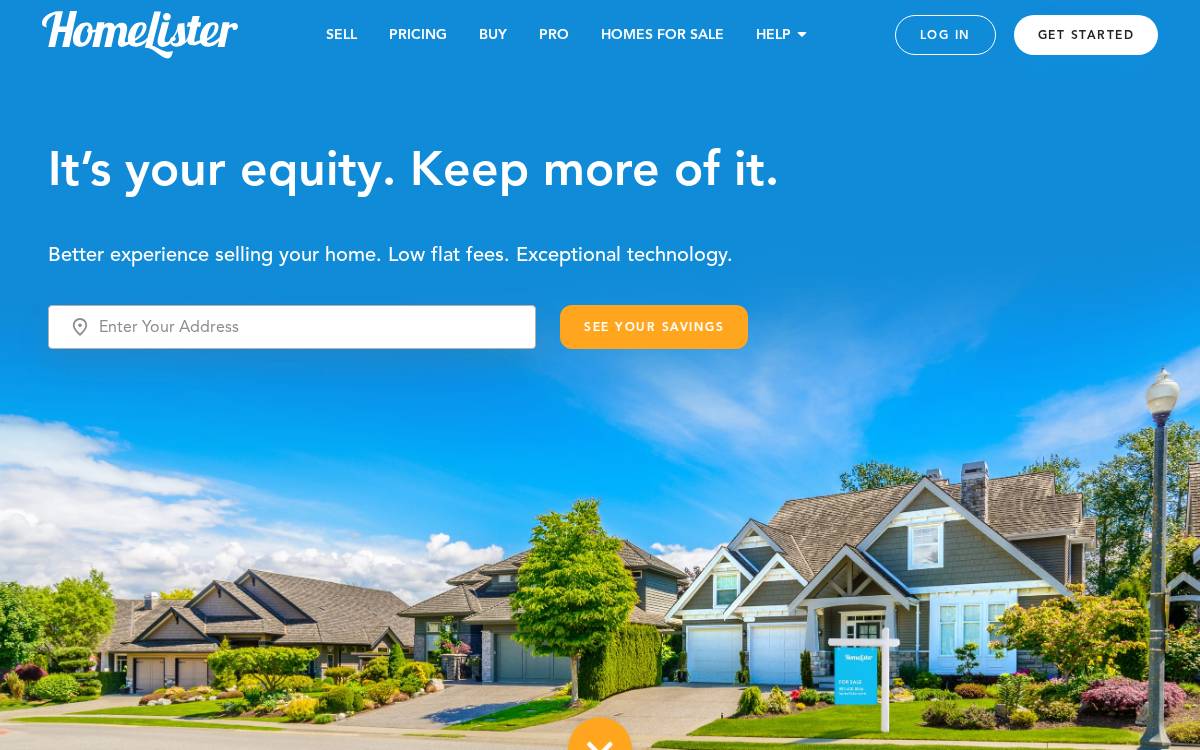 HomeLister website preview
