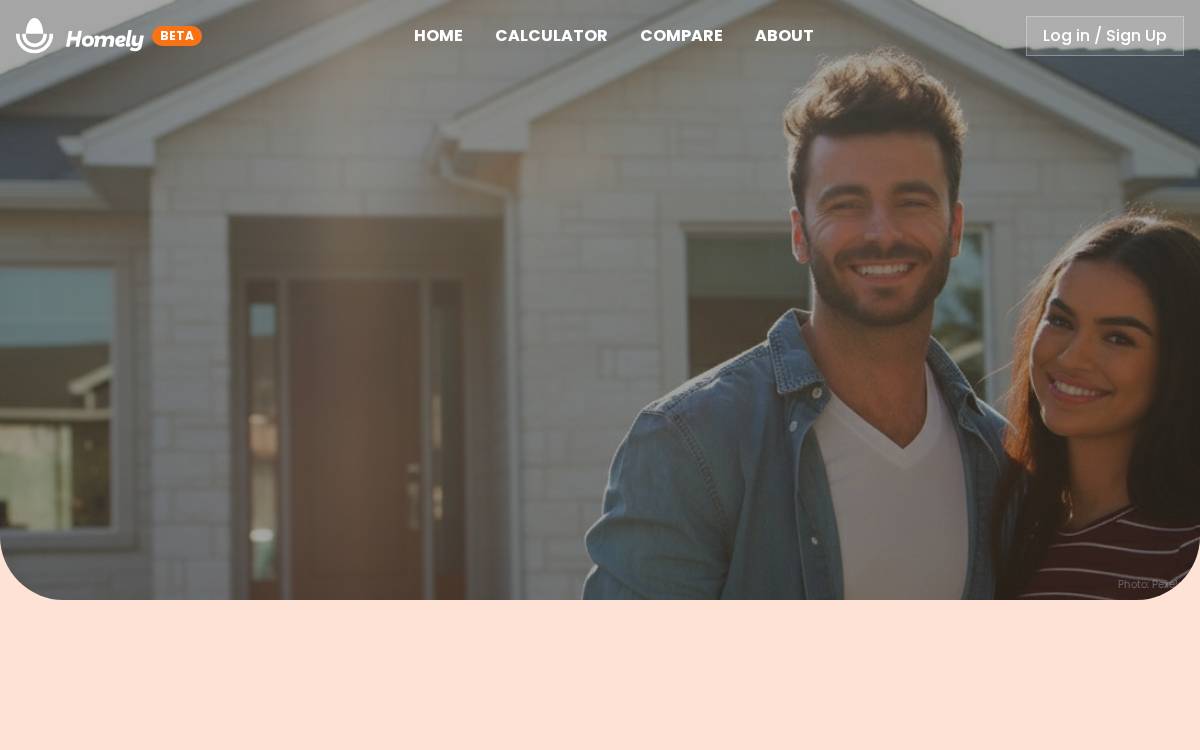 Homely website preview