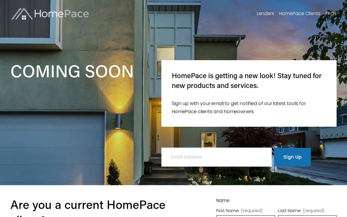 Homepace website preview