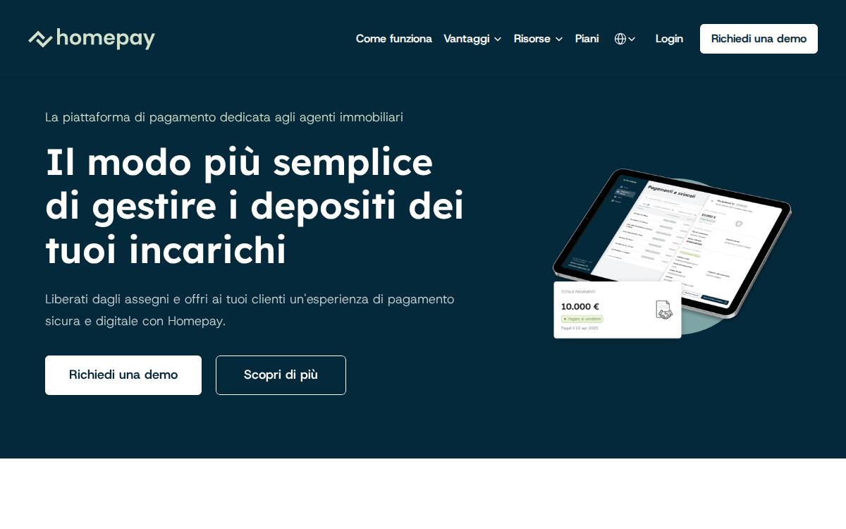 Homepay website preview