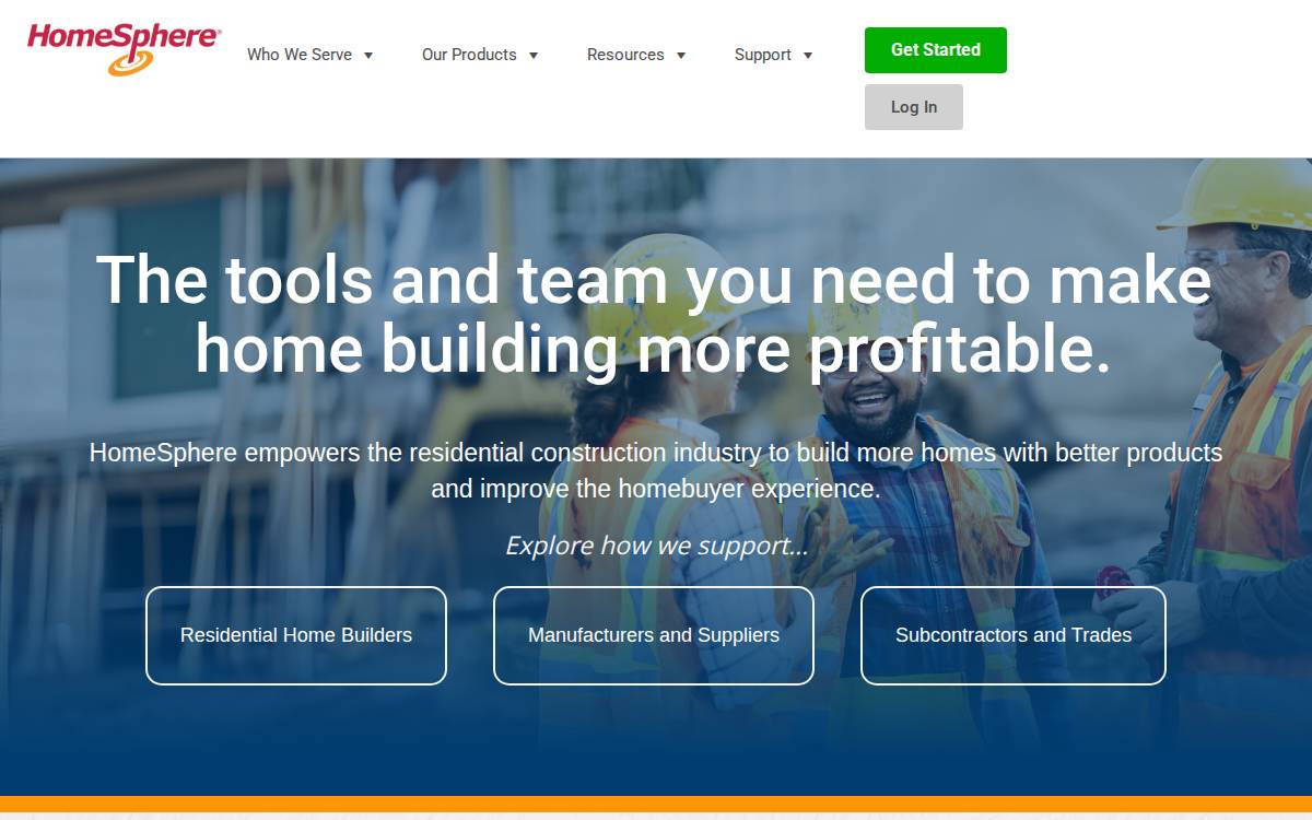 HomeSphere website preview