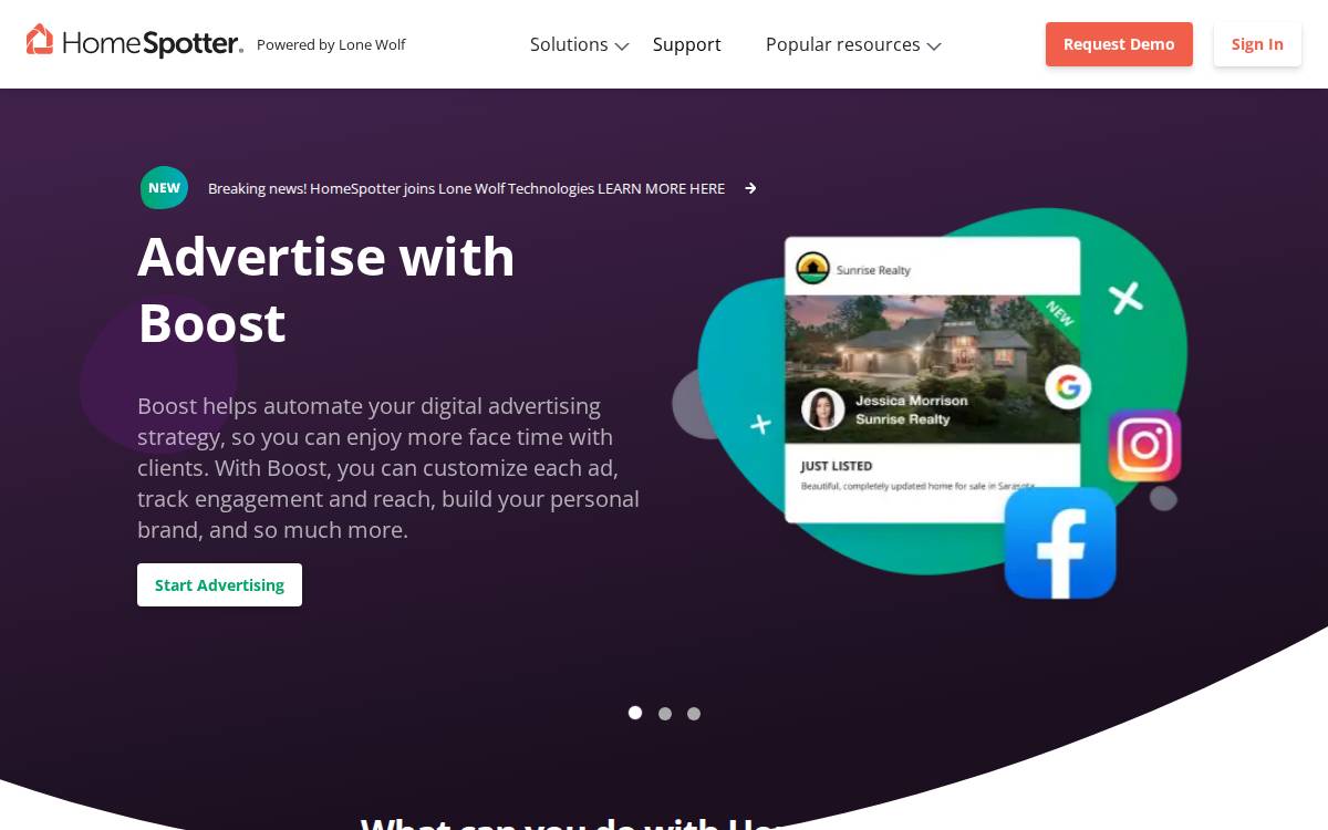 HomeSpotter website preview