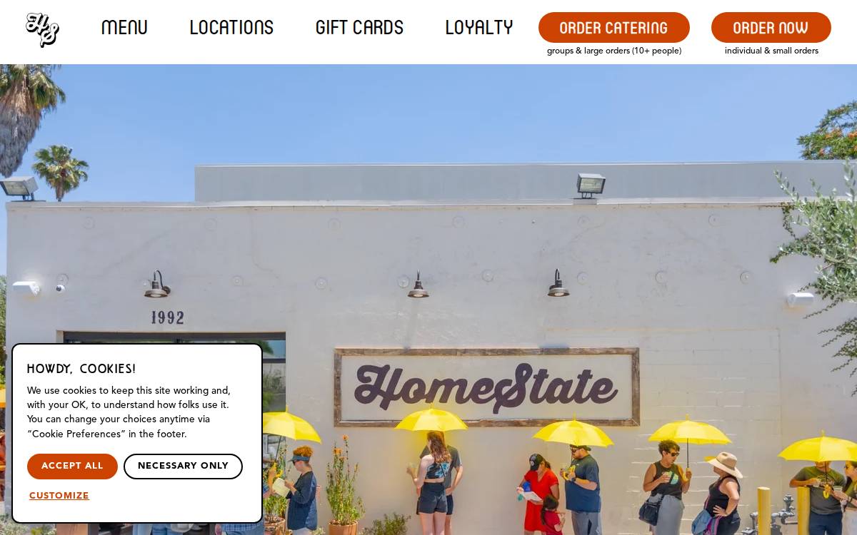 HomeState website preview