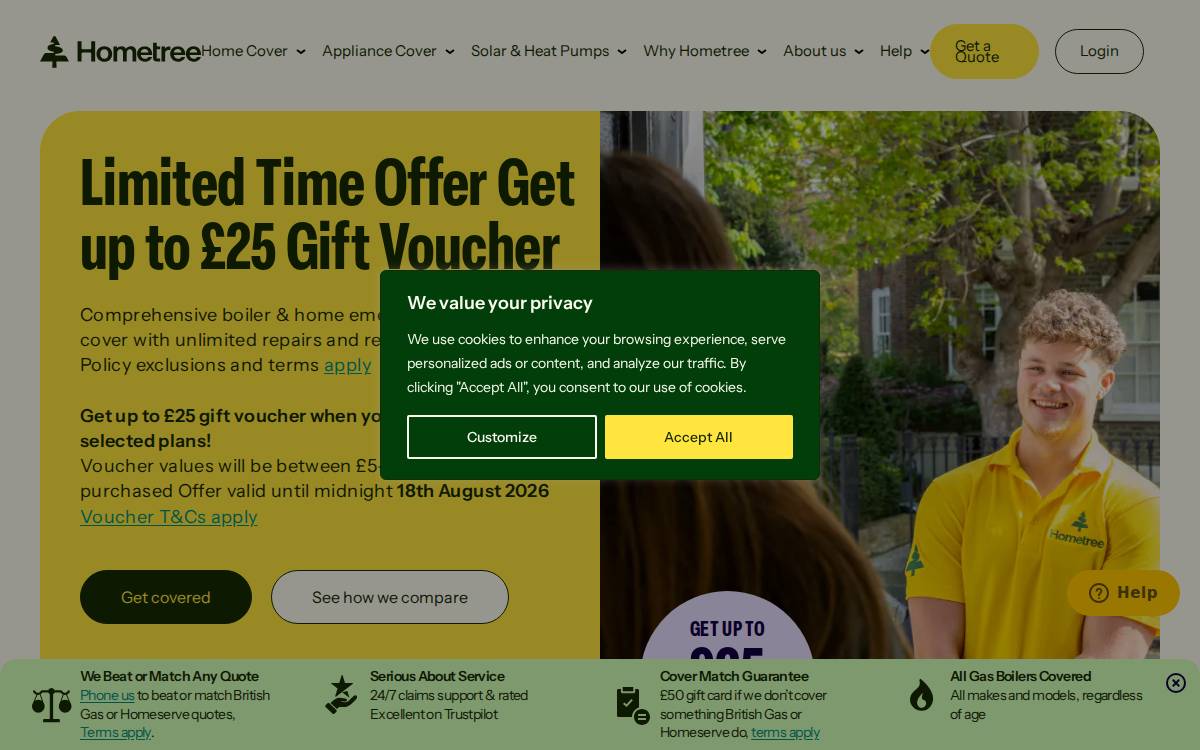 Hometree website preview