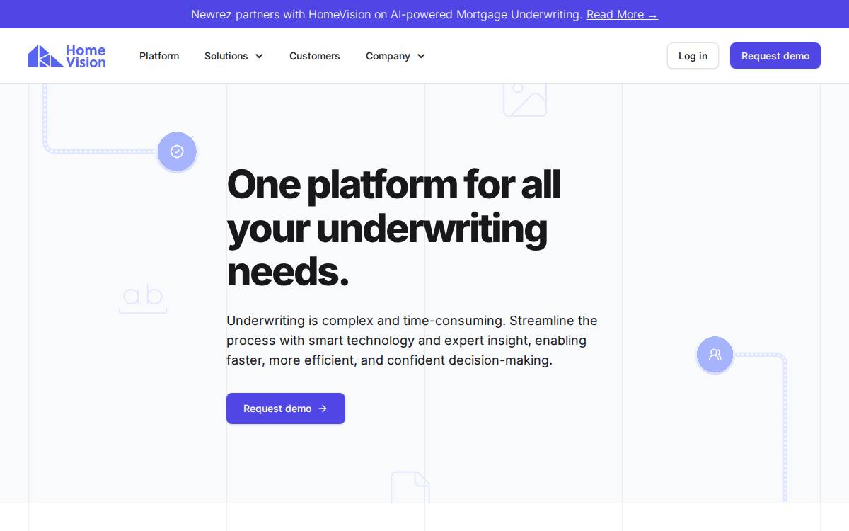 HomeVision website preview