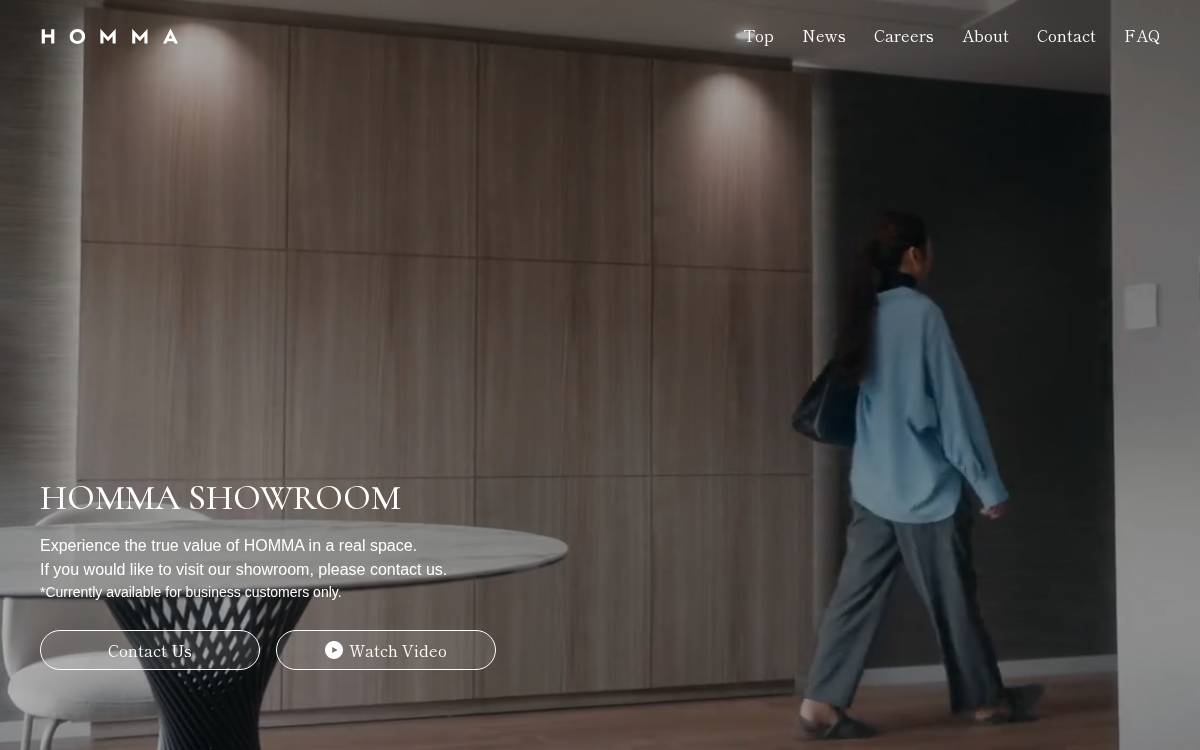HOMMA Group website preview