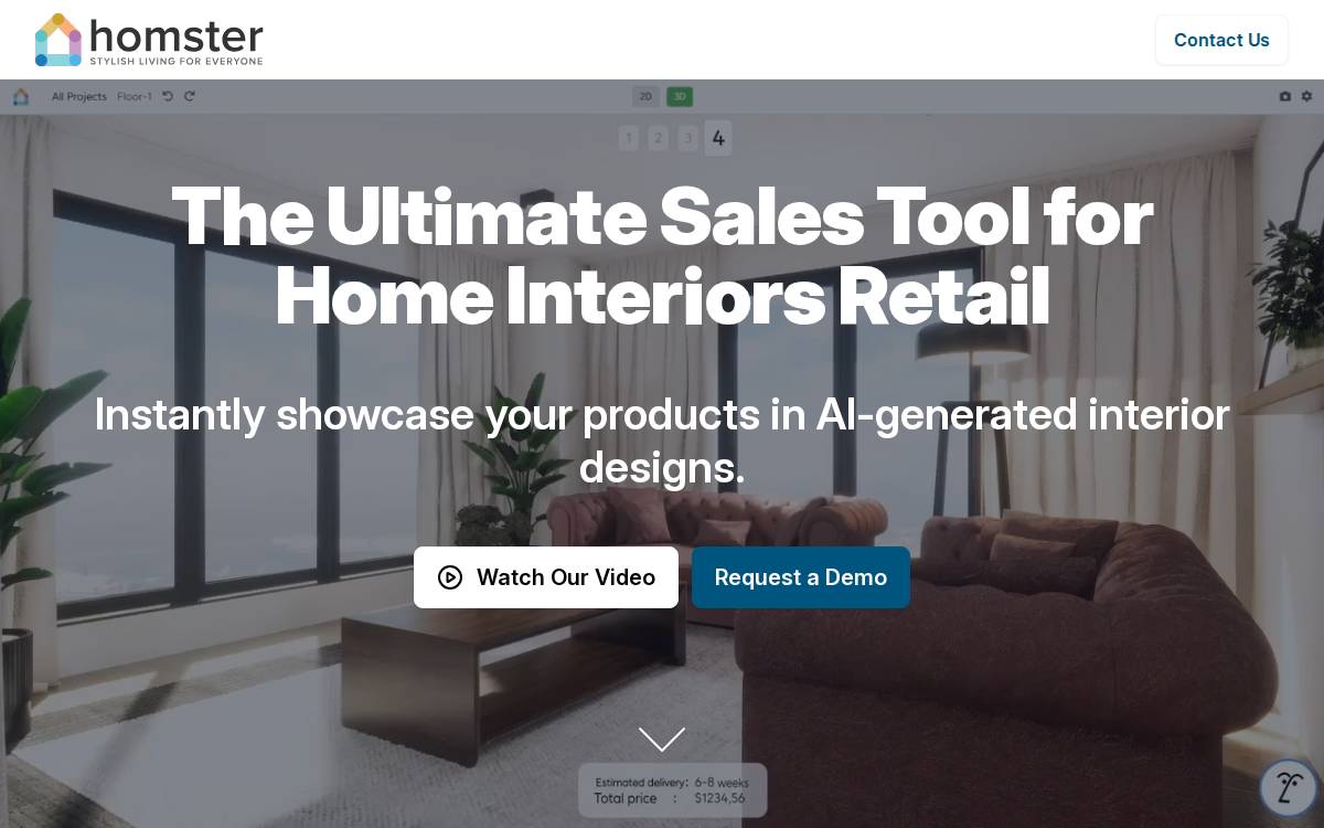 Homster website preview