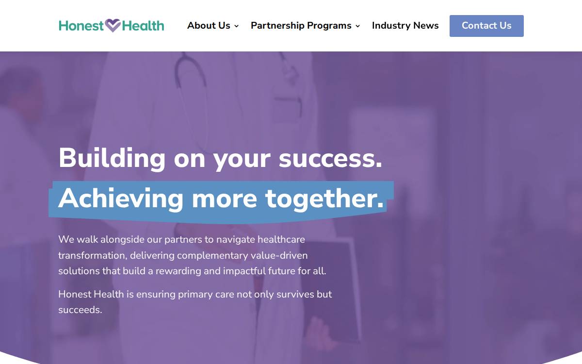 Honest Medical Group website preview
