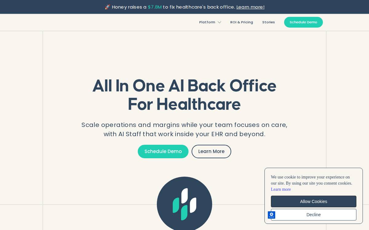 Honey Health website preview