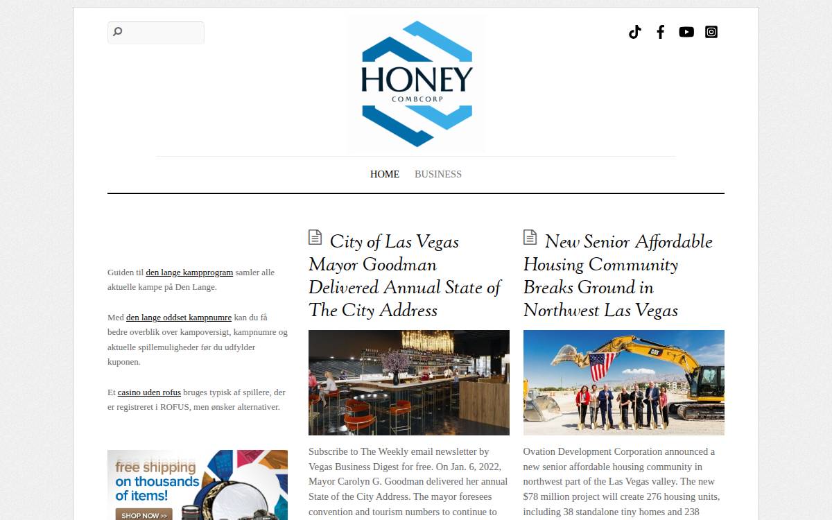Honeycombcorp website preview