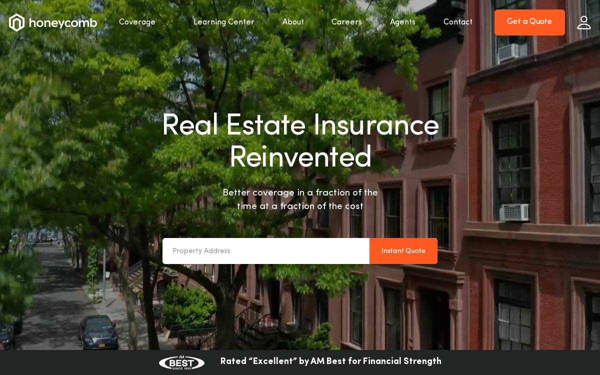 Honeycombinsurance website preview