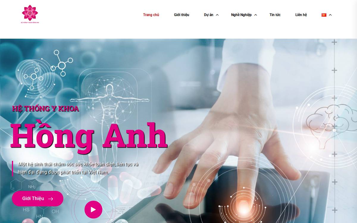Hong Anh Medical Campus website preview