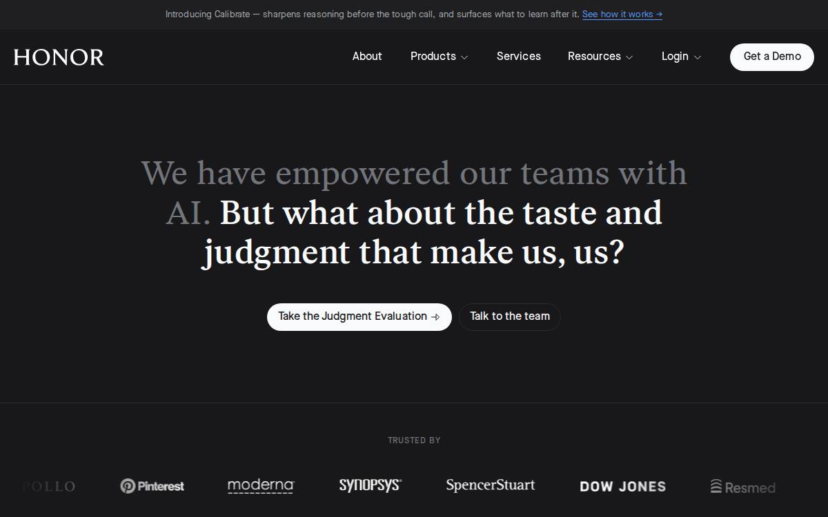 Honor website preview