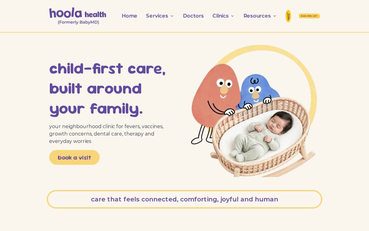 Hoola Health website preview