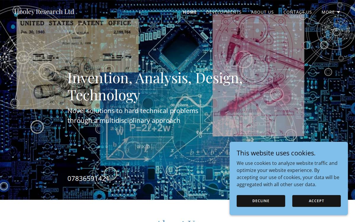 Hooley Research website preview