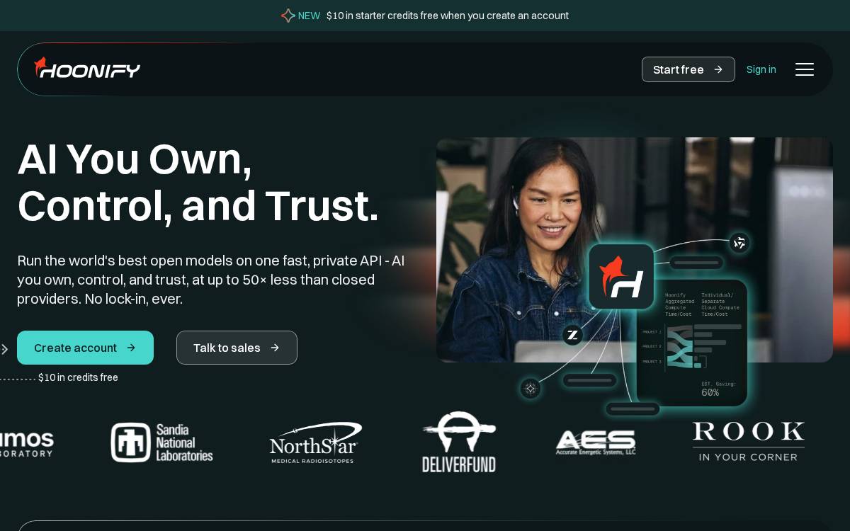 Hoonify website preview
