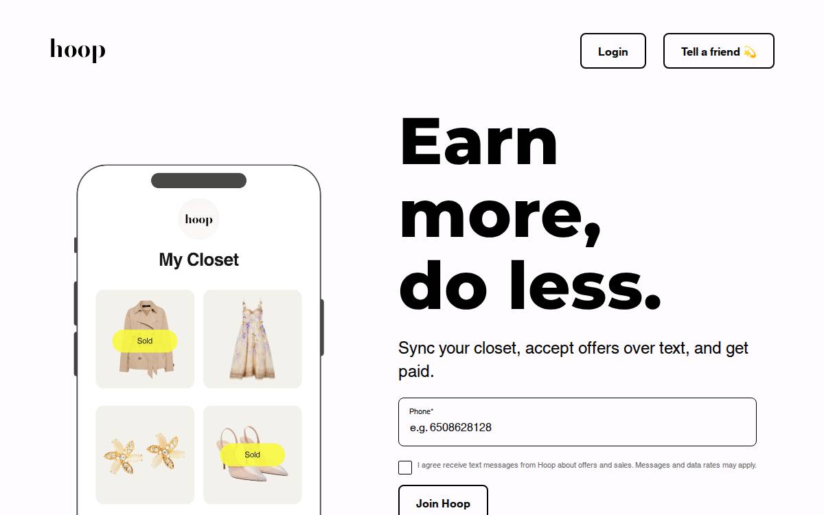 Hoop website preview