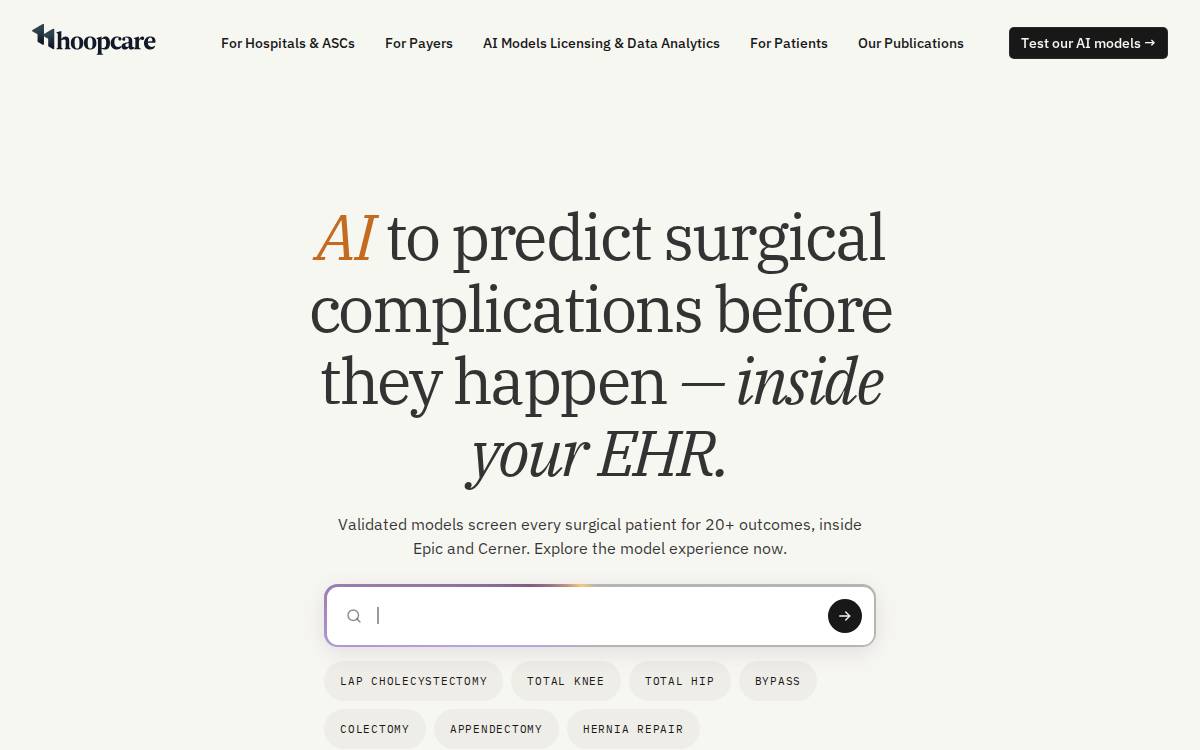 Hoopcare website preview