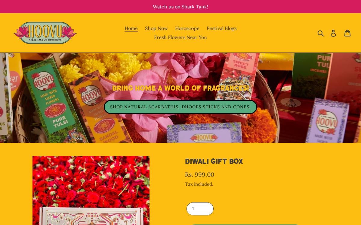 Hoovu Fresh website preview
