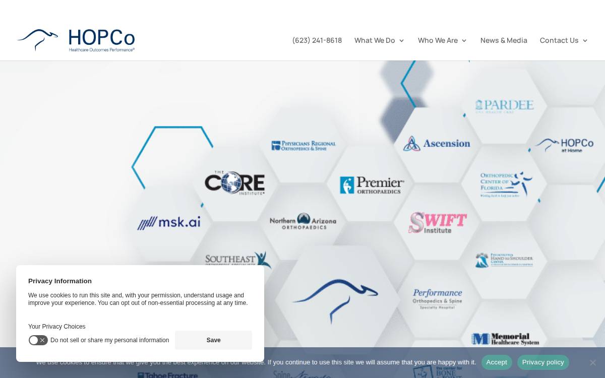 HopCo website preview