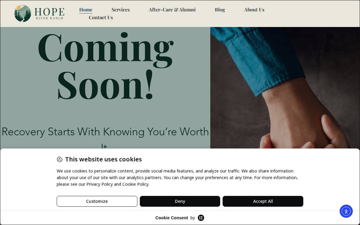 Hope River Ranch website preview