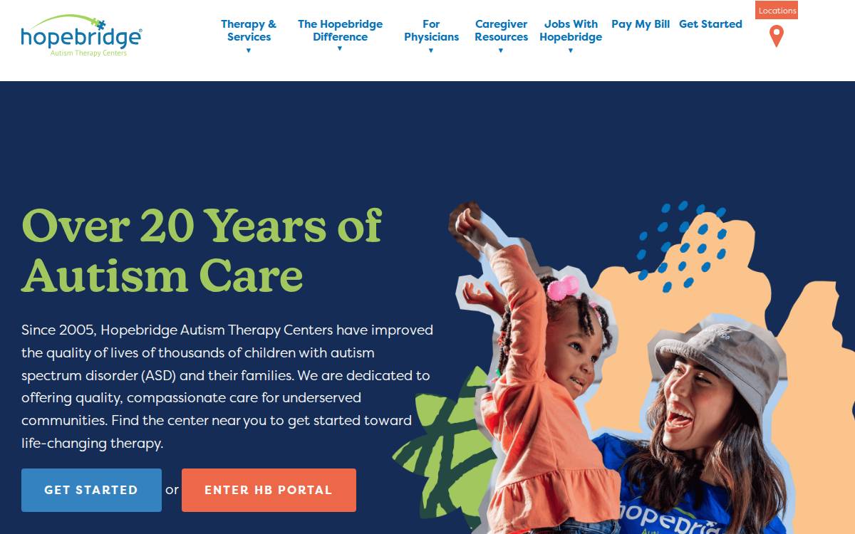 Hopebridge website preview