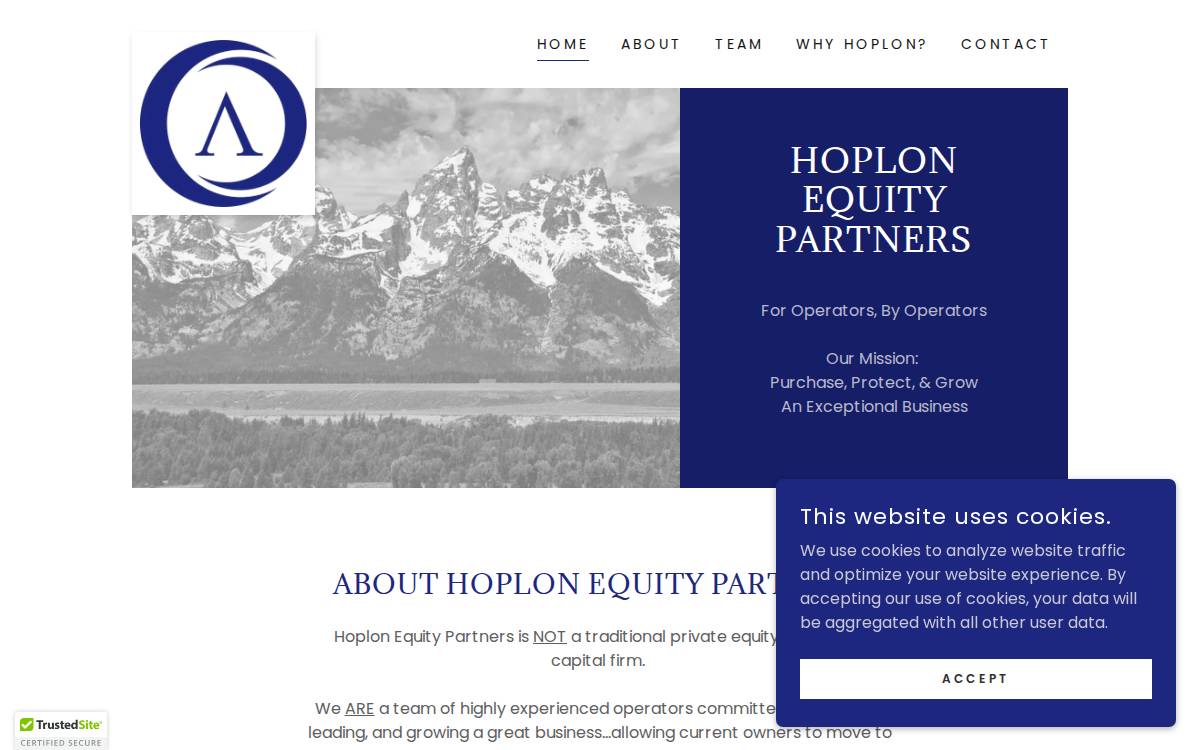 Hoplon Equity Partners website preview