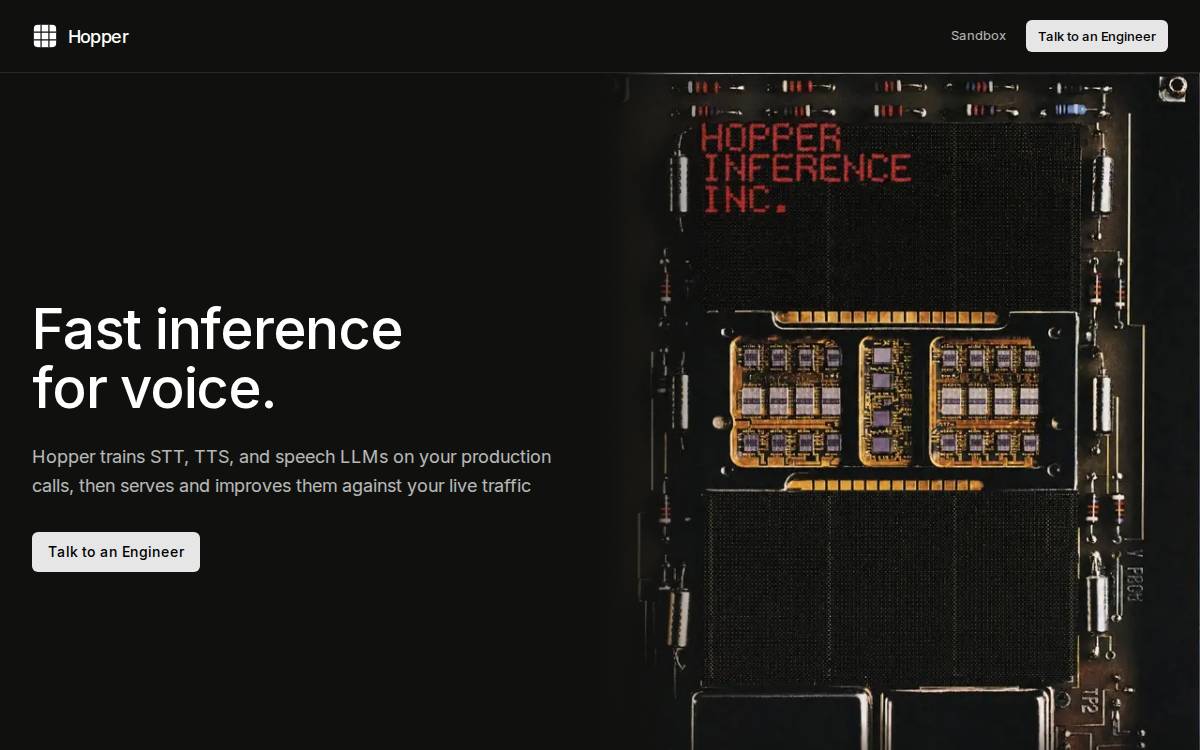 Hopper website preview