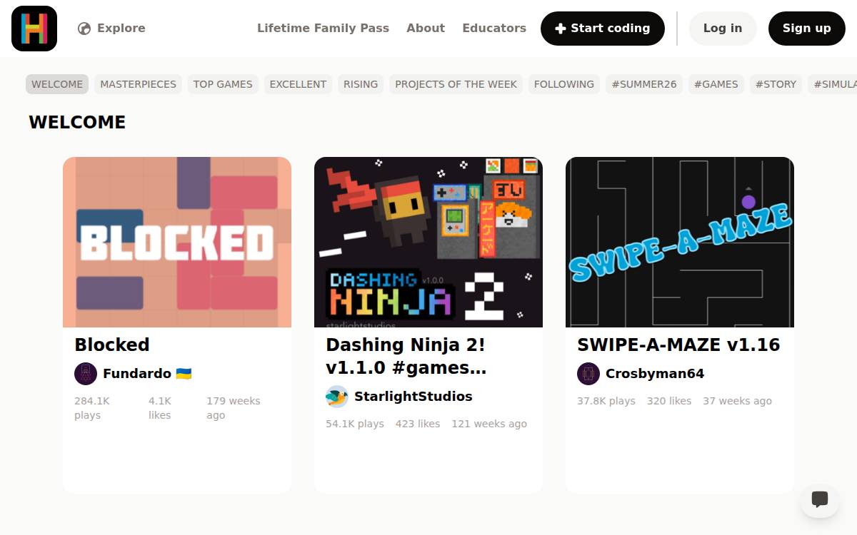 Hopscotch website preview