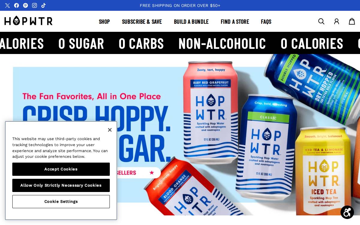 HOPWTR website preview