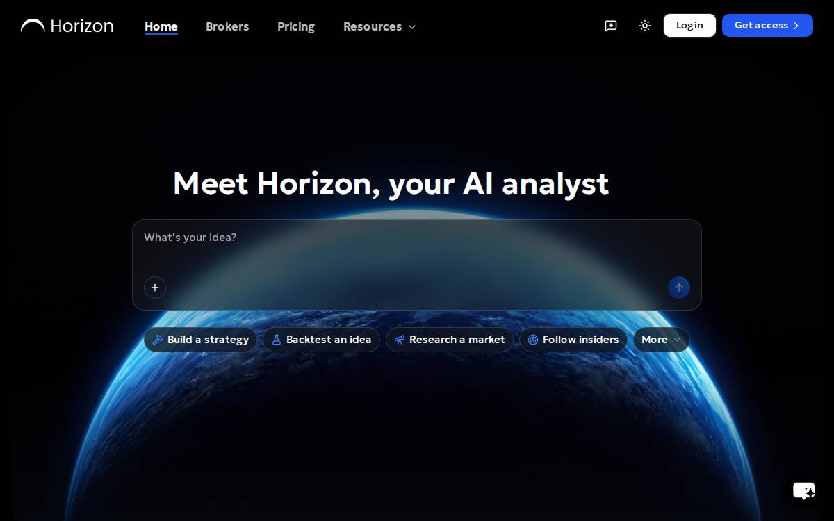 Horizon website preview