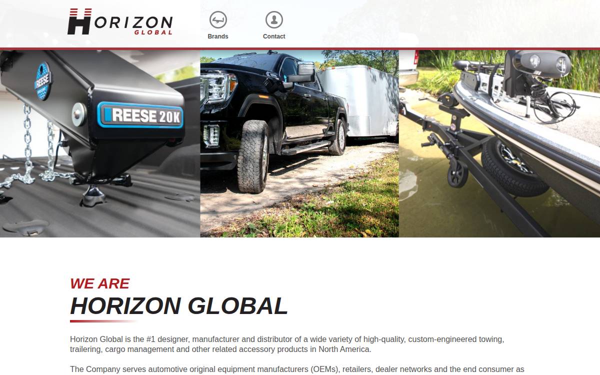 Horizon Global website preview