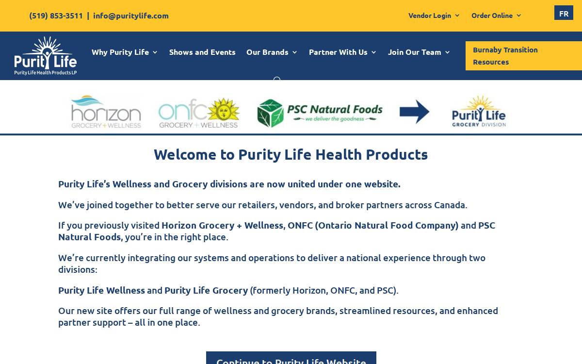 Horizondistributors website preview