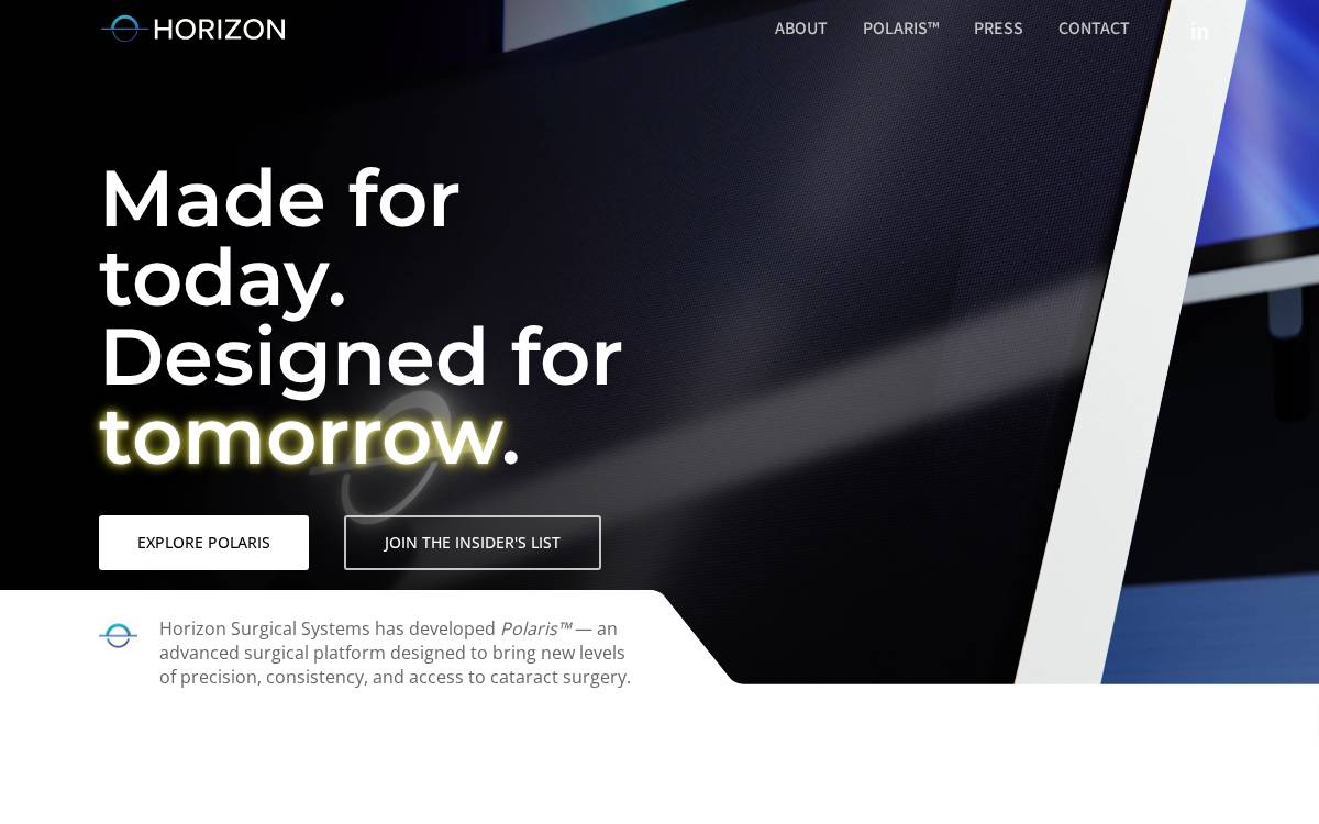 Horizonsurgicalsystems website preview