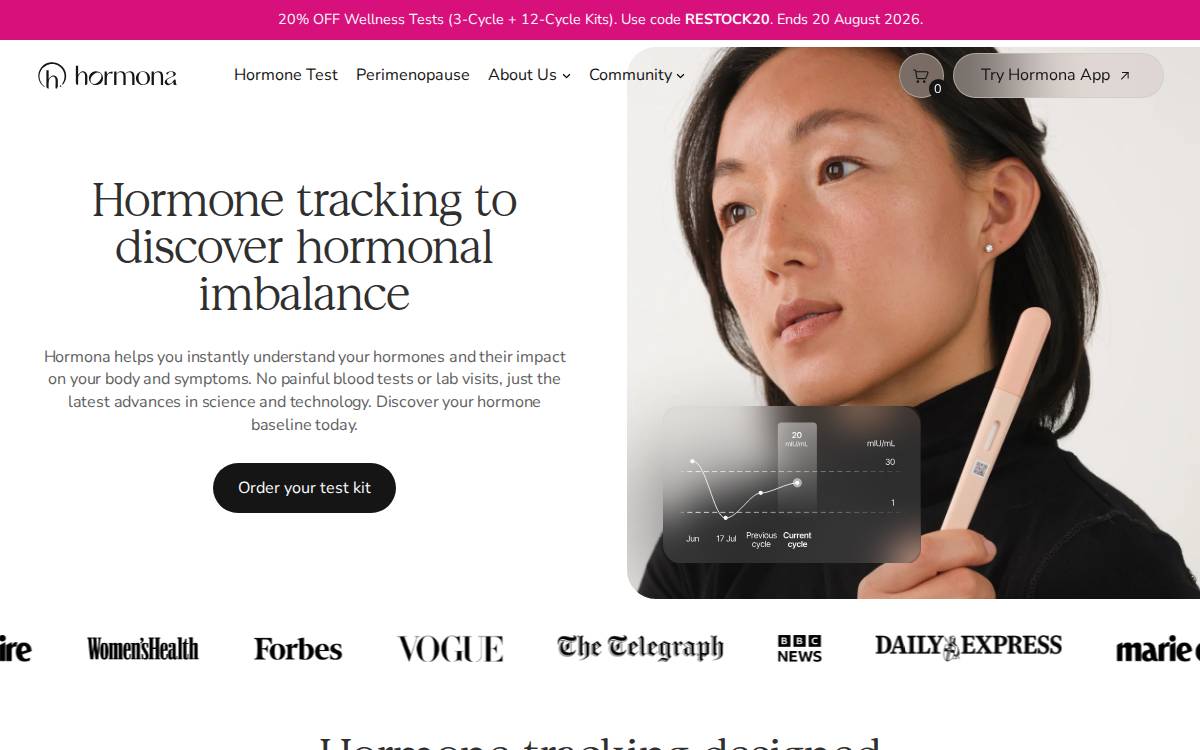 Hormona website preview