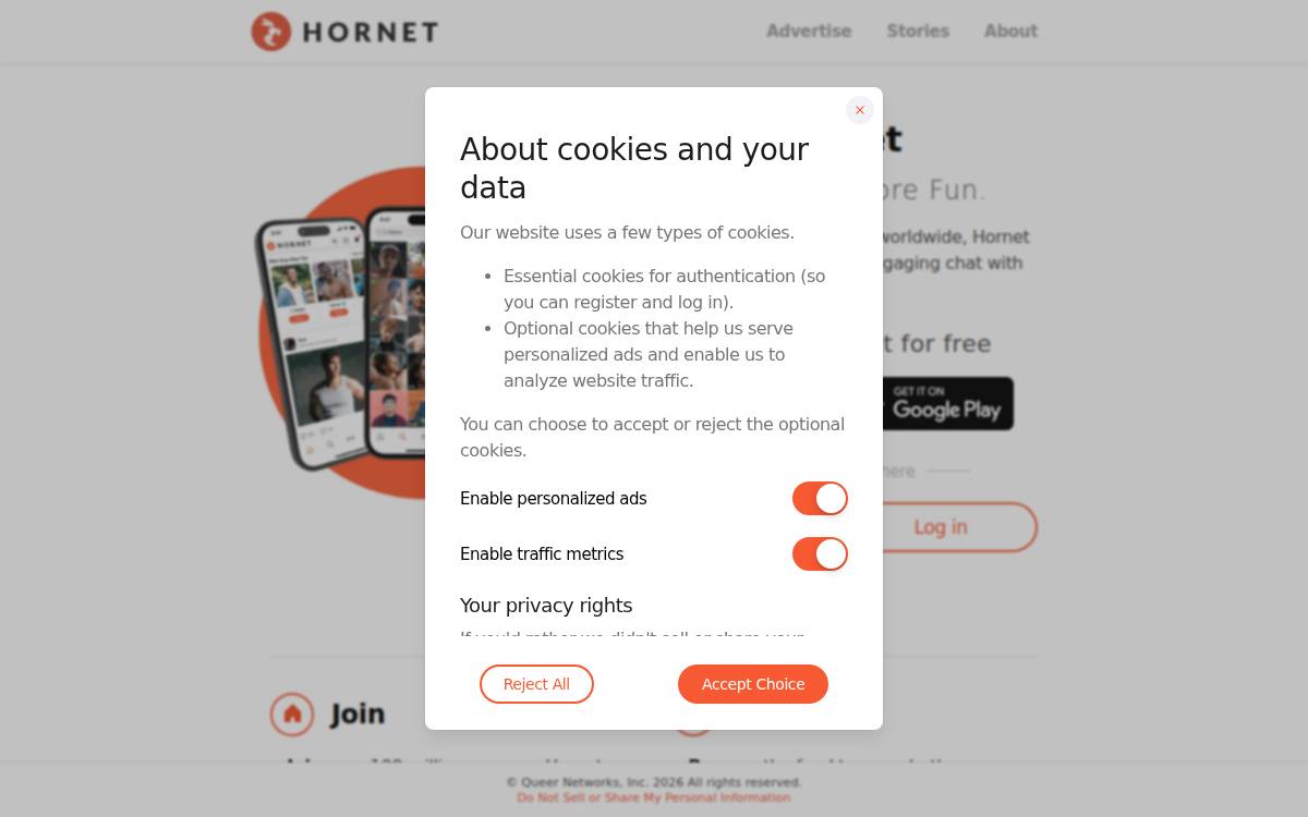 Hornet website preview
