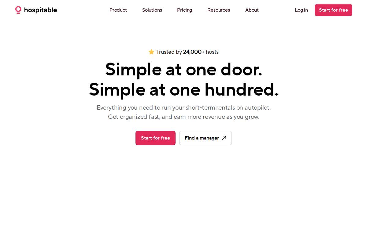 HOSPITABLE website preview