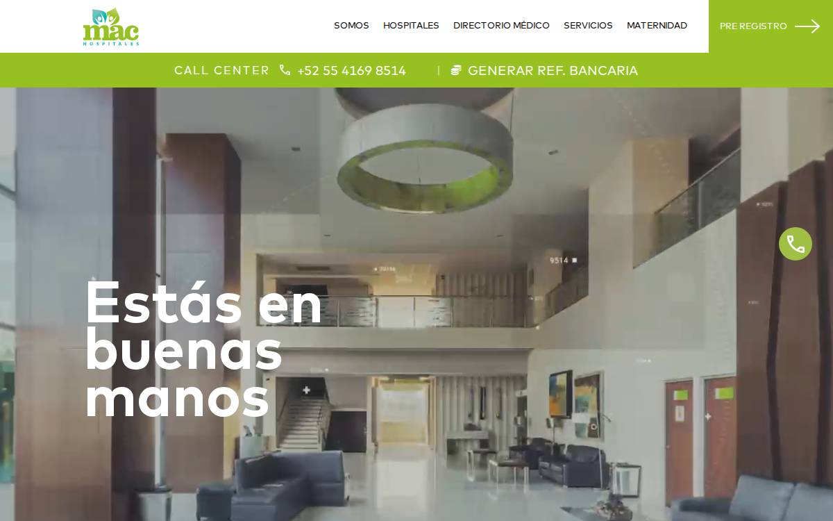 Hospitales MAC website preview