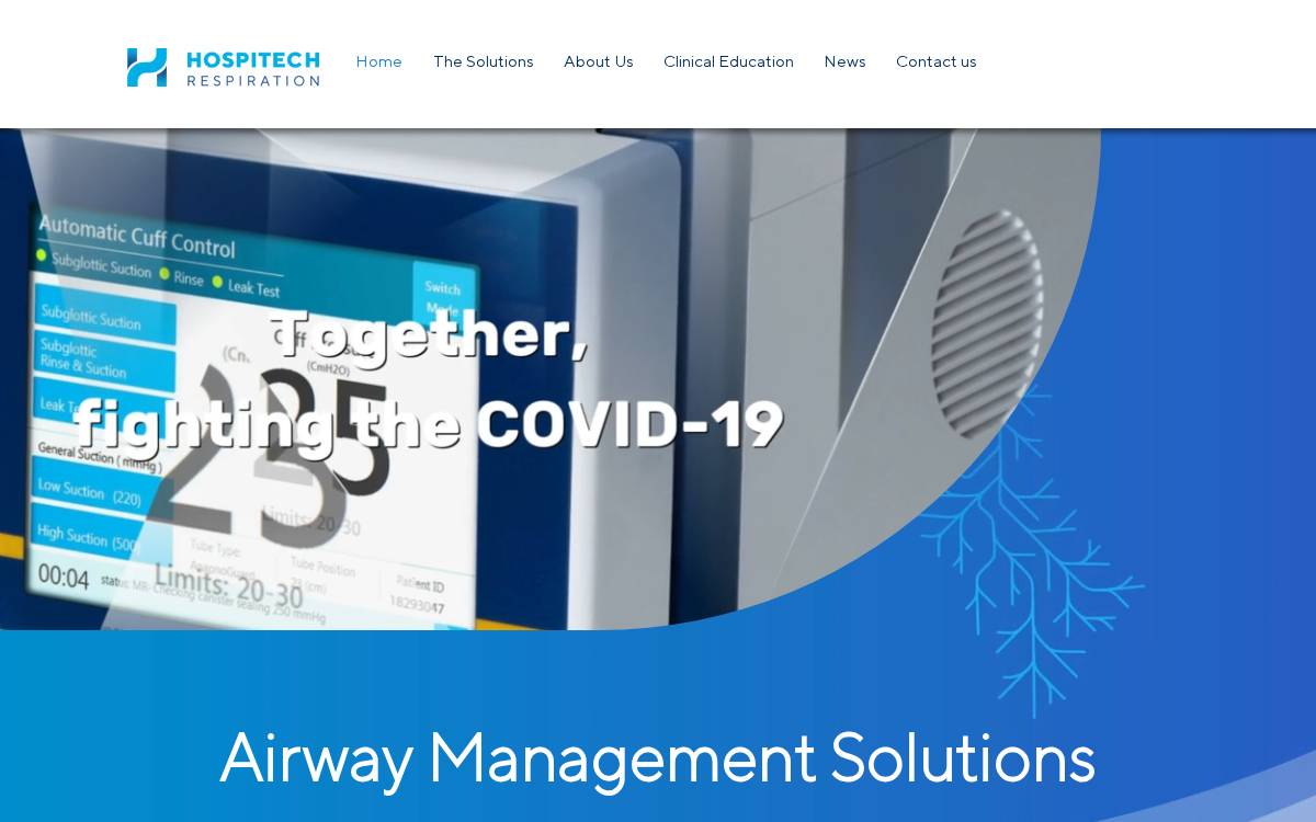 Hospitech website preview
