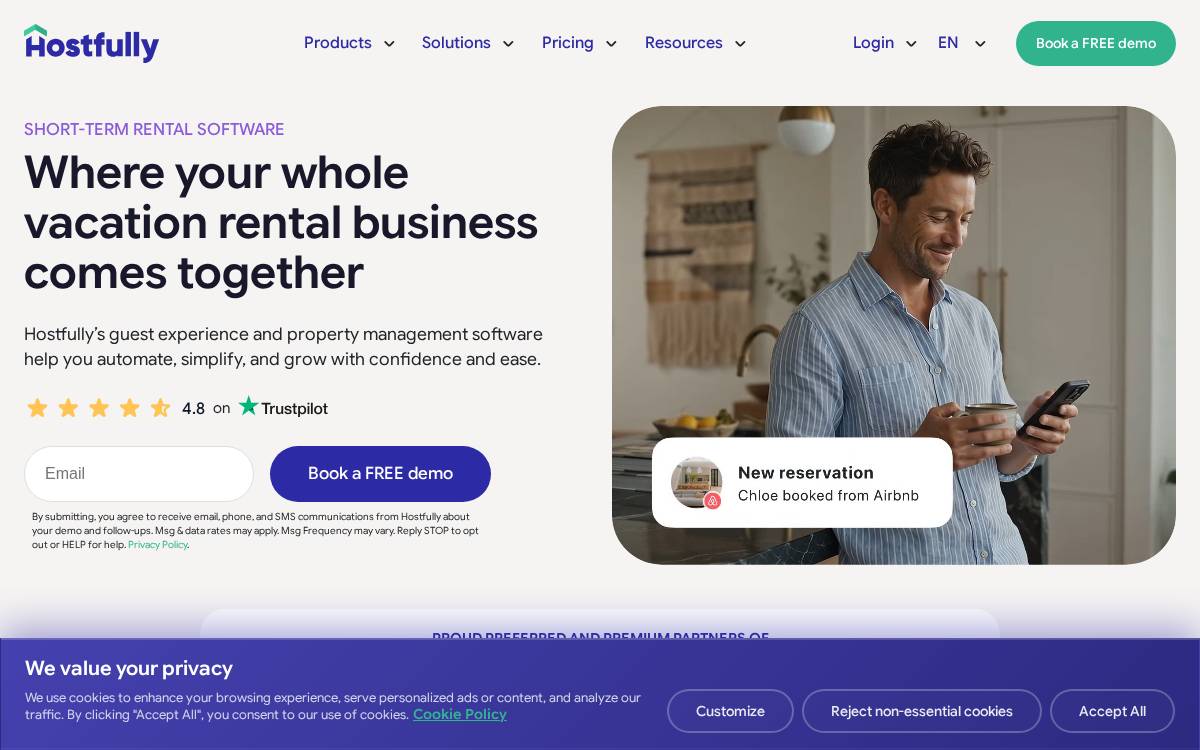 Hostfully website preview