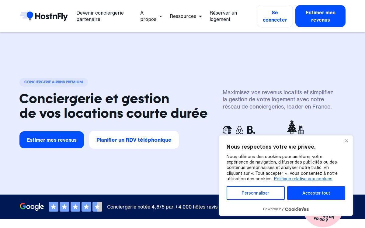 HostnFly website preview