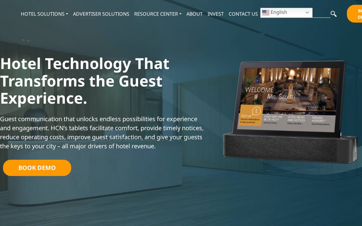 Hotel Communication Network website preview